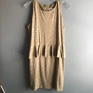 Free Day suede peplum dress